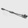 Кабель 6-pin (папа) — RJ45 (мама) + 1 power, 0,2 метра